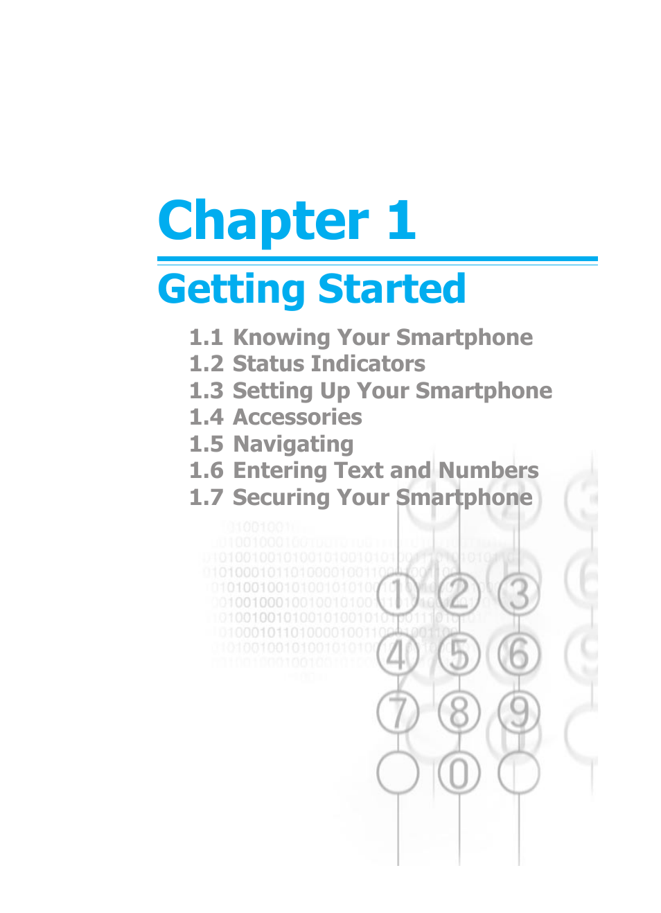 Chapter 1, Chapter 1 getting started 7, Getting started | Audiovox SMT5600 User Manual | Page 7 / 211