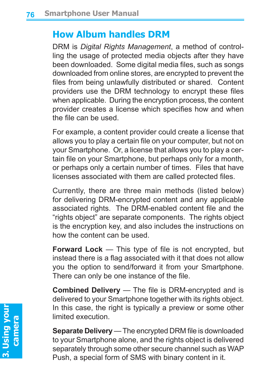 How album handles drm | Audiovox SMT5600 User Manual | Page 76 / 211