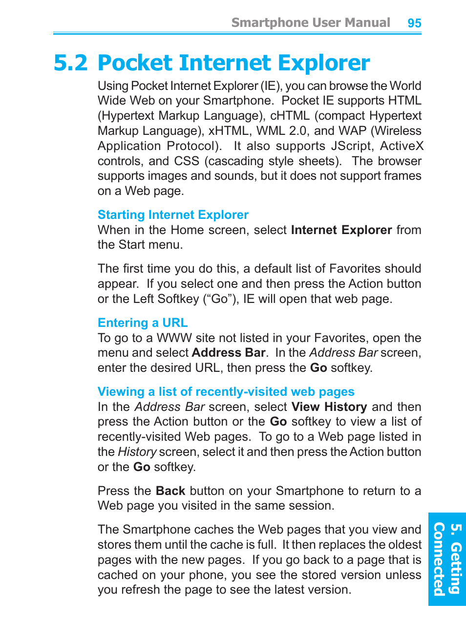 2 pocket internet explorer | Audiovox SMT5600 User Manual | Page 95 / 211