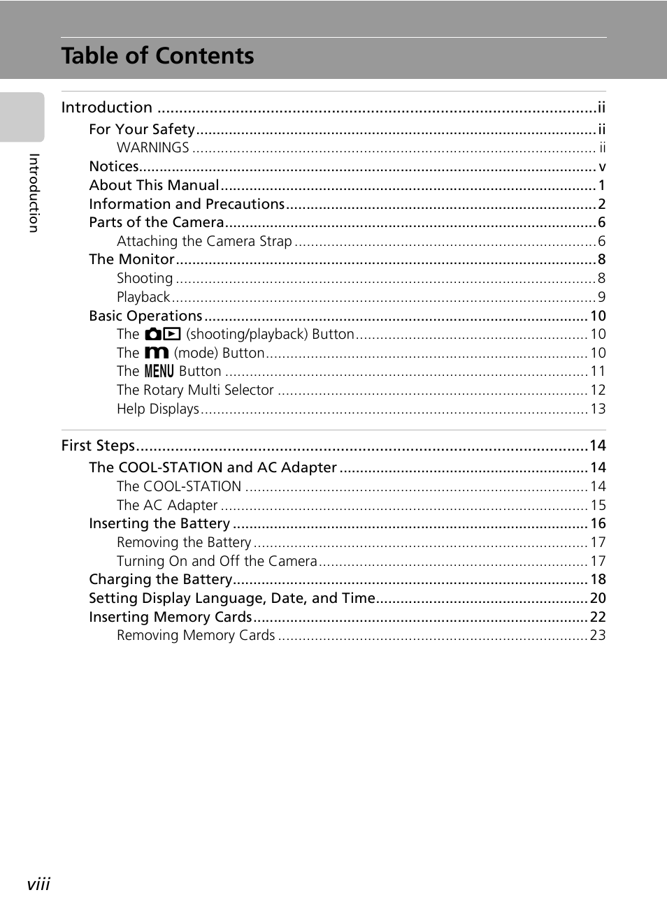 Nikon S7c User Manual | Page 10 / 200