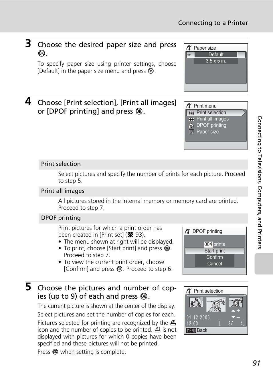 Choose the desired paper size and press d | Nikon S7c User Manual | Page 105 / 200