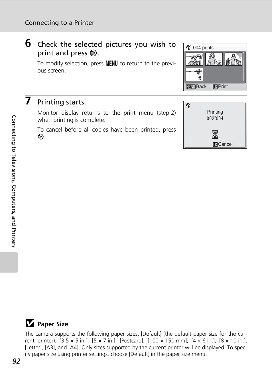 Printing starts | Nikon S7c User Manual | Page 106 / 200