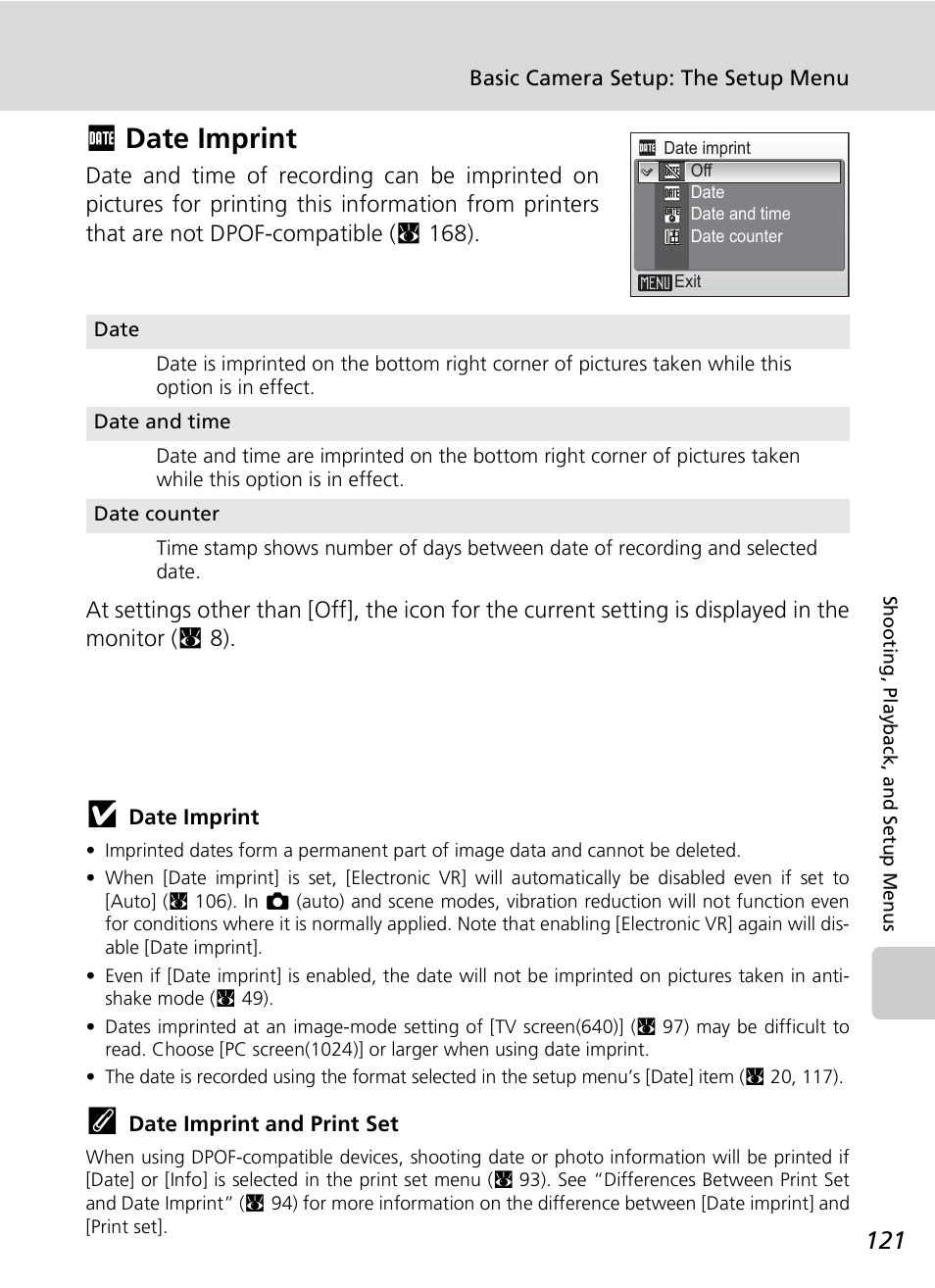 Fdate imprint | Nikon S7c User Manual | Page 135 / 200
