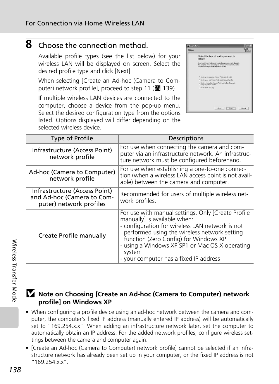 Choose the connection method | Nikon S7c User Manual | Page 152 / 200