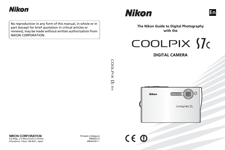 Digital camera, The nikon guide to digital photography with the | Nikon S7c User Manual | Page 200 / 200