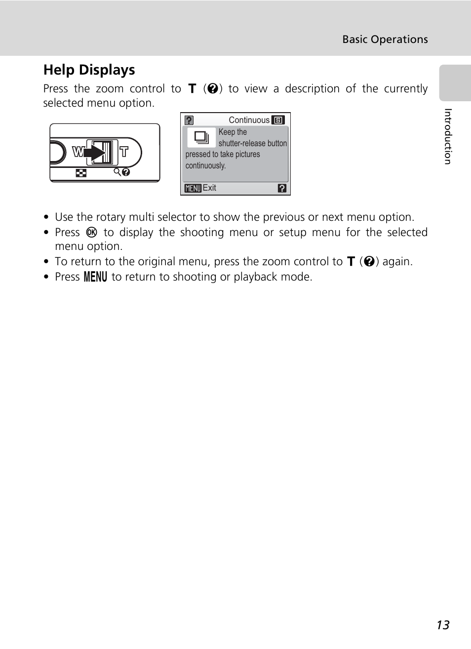 Help displays | Nikon S7c User Manual | Page 27 / 200