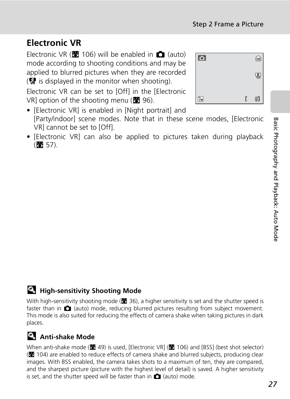 Electronic vr | Nikon S7c User Manual | Page 41 / 200