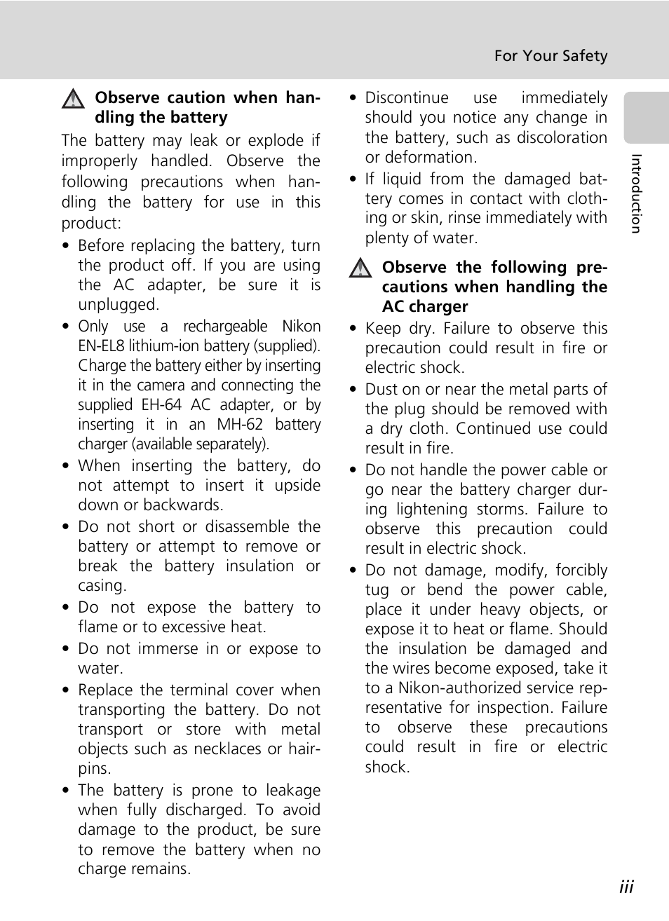 Nikon S7c User Manual | Page 5 / 200