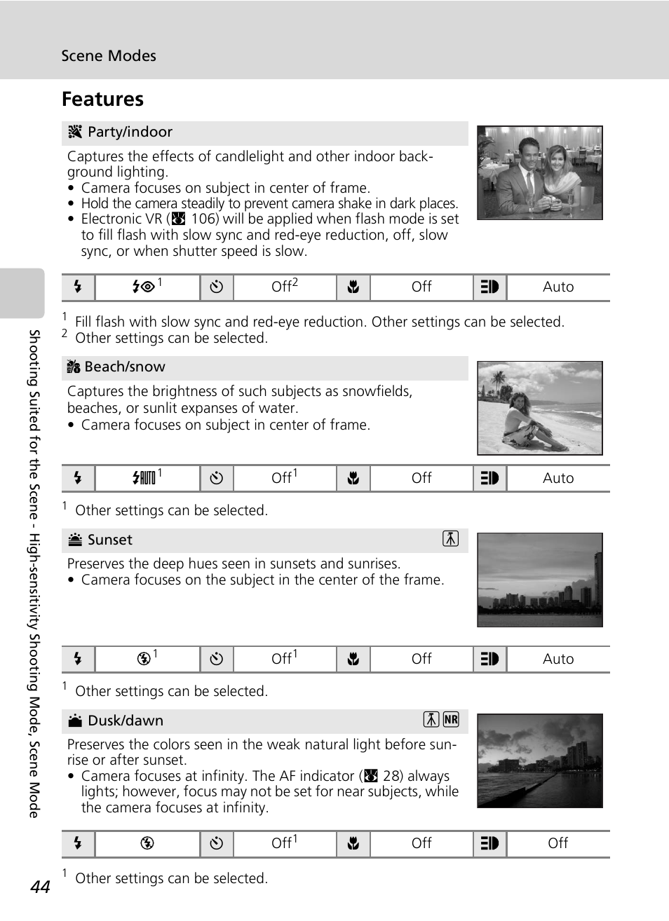 Features | Nikon S7c User Manual | Page 58 / 200