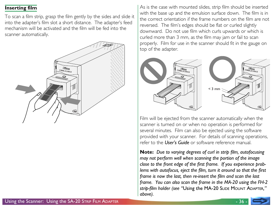Nikon LS-30 - Coolscan III User Manual | Page 36 / 49