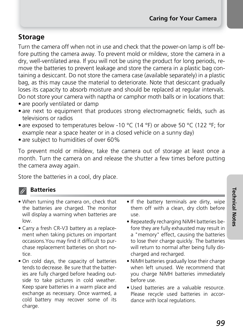 Storage | Nikon 2200 - 3200 - 4100 User Manual | Page 109 / 120