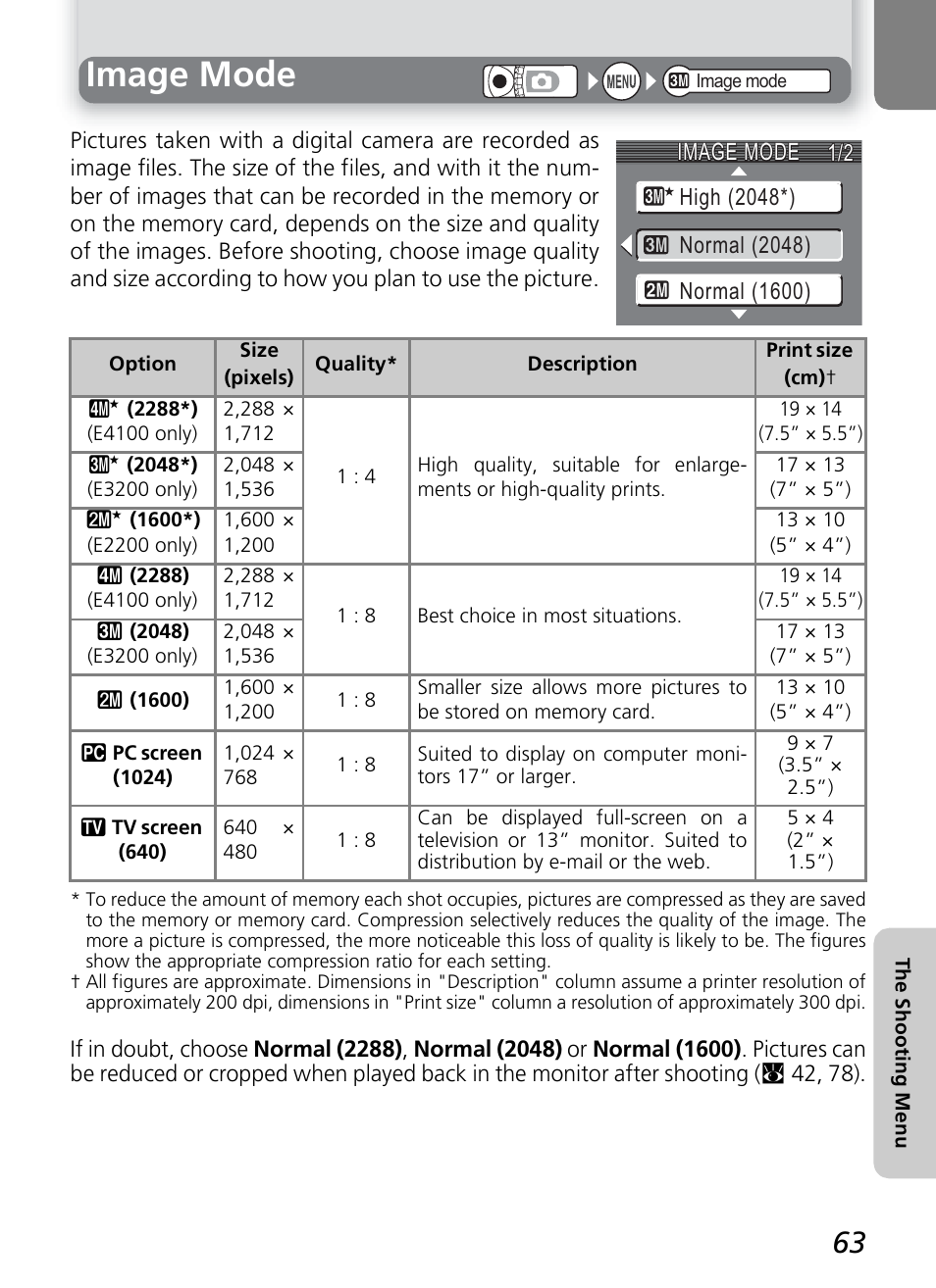 Image mode | Nikon 2200 - 3200 - 4100 User Manual | Page 73 / 120