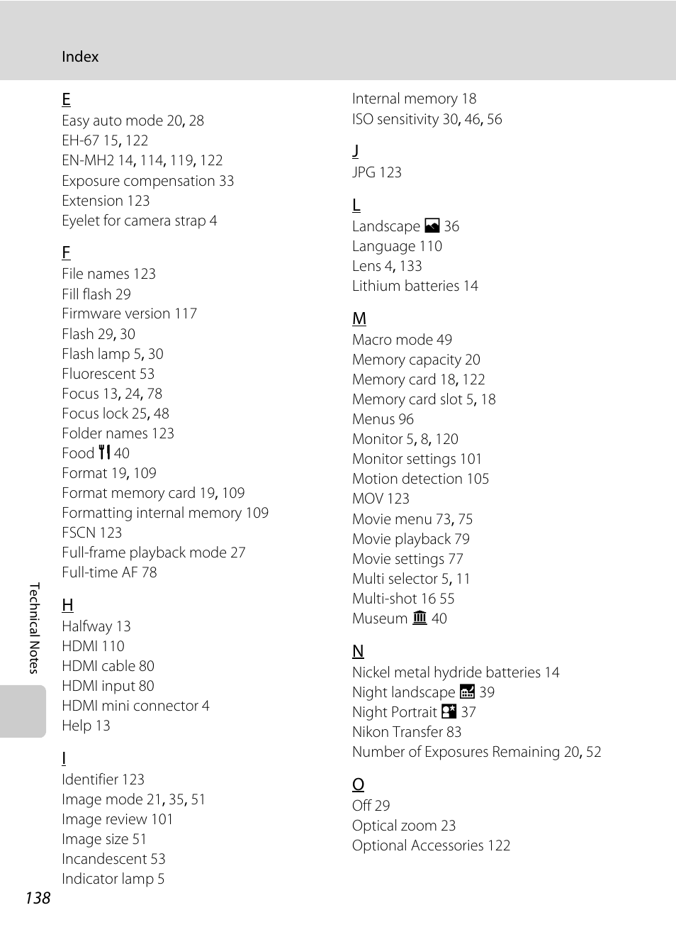 Nikon Coolpix L110 User Manual | Page 150 / 156