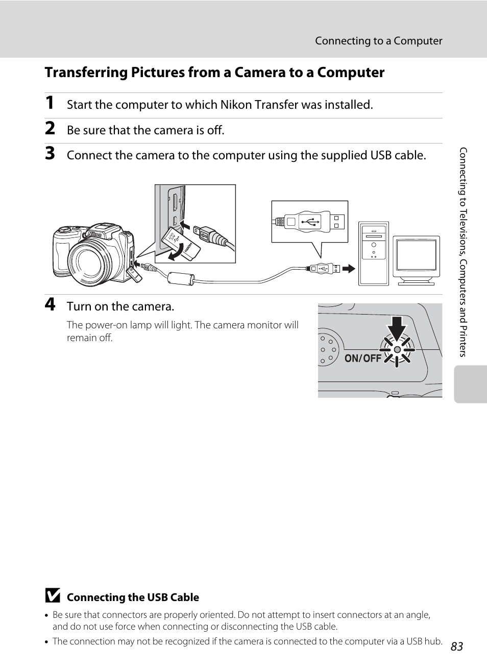 Transferring pictures from a camera to a computer | Nikon Coolpix L110 User Manual | Page 95 / 156