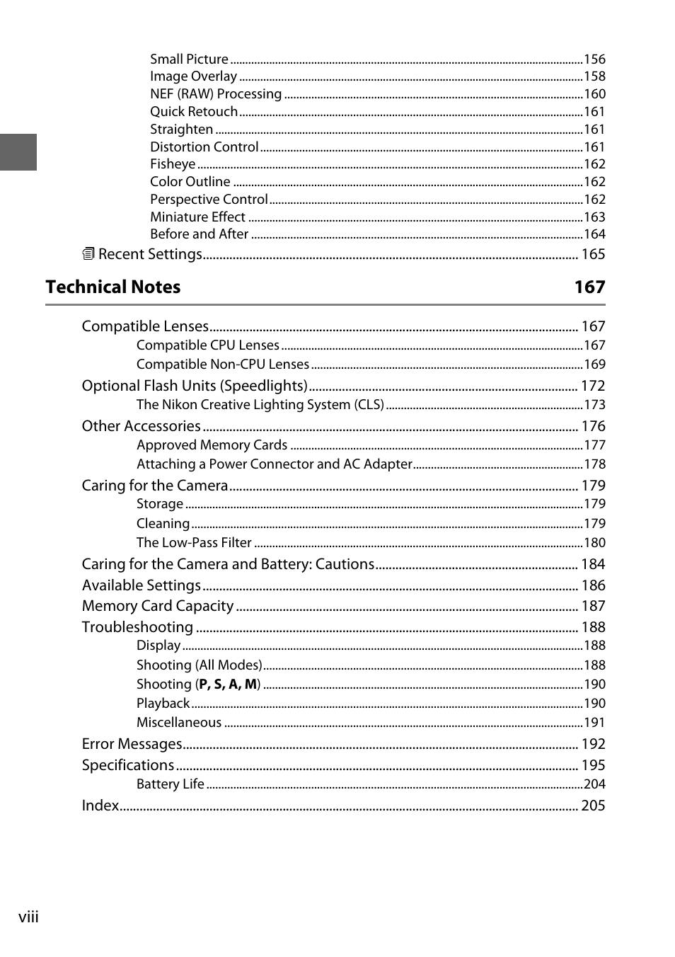 Nikon D3100 User Manual | Page 10 / 224