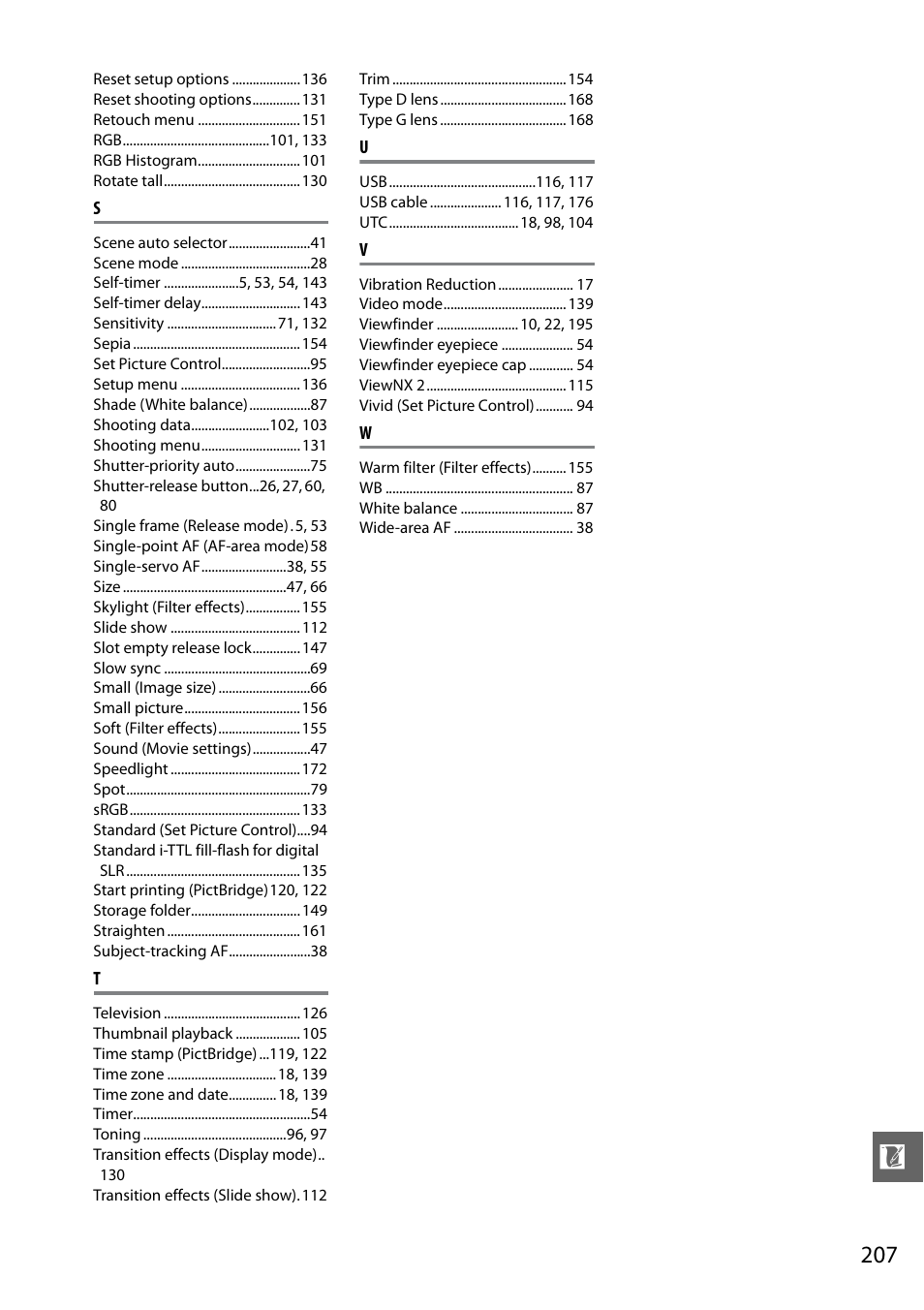 Nikon D3100 User Manual | Page 223 / 224