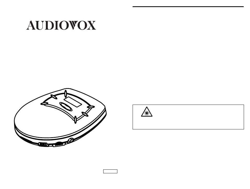 Audiovox CE151MP User Manual | 8 pages