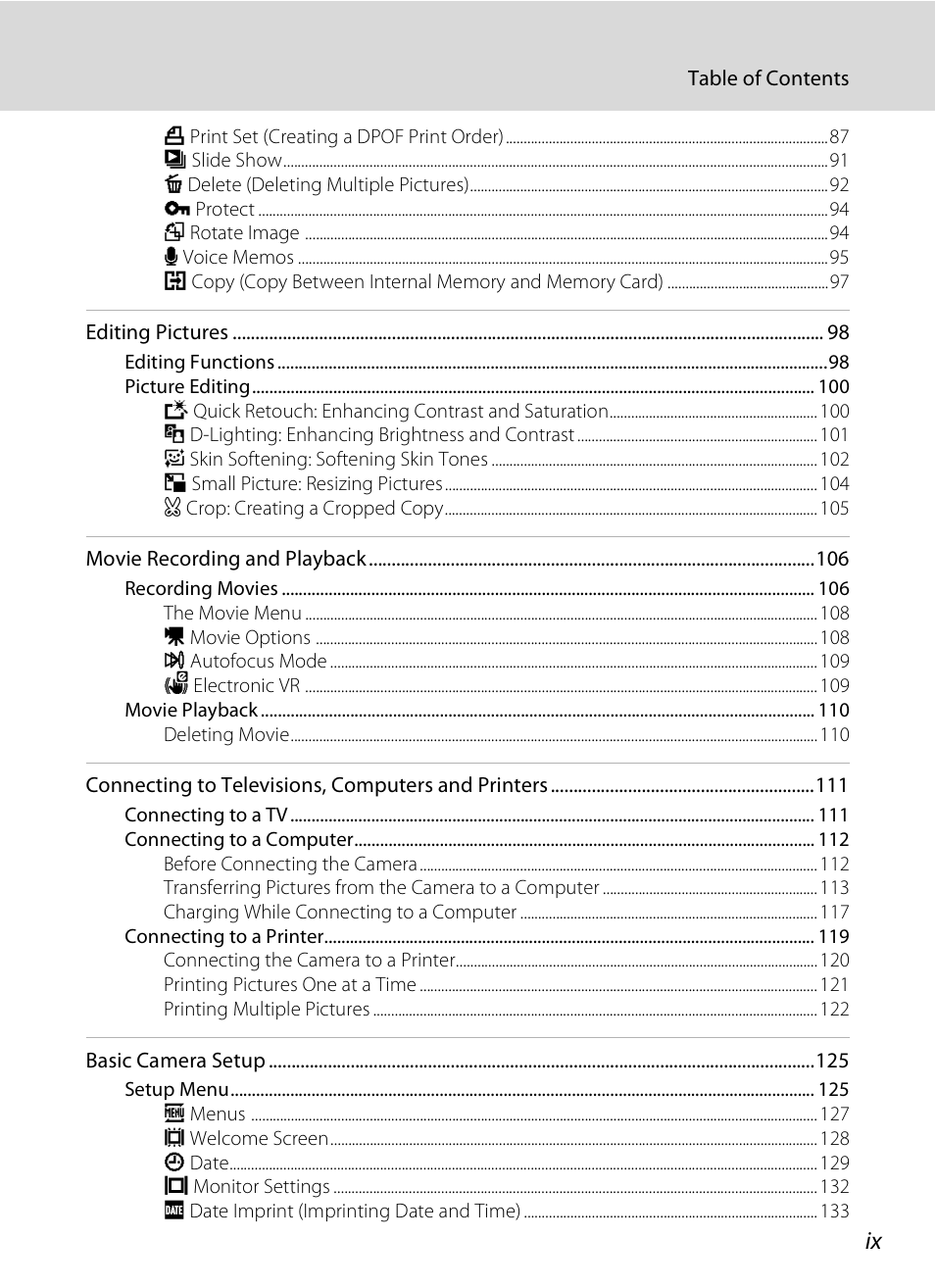 Nikon Coolpix S3000 User Manual | Page 11 / 184