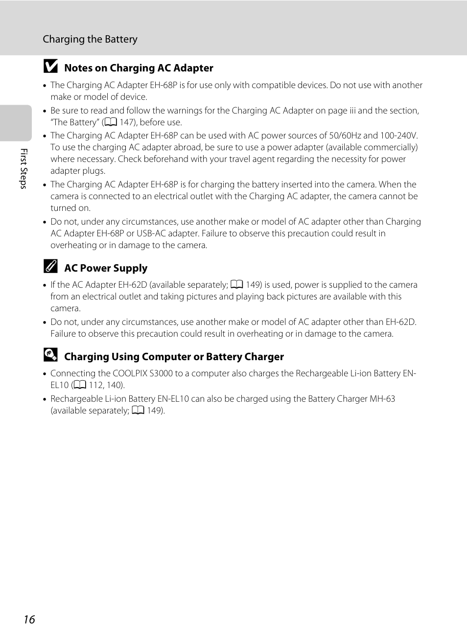 Nikon Coolpix S3000 User Manual | Page 28 / 184