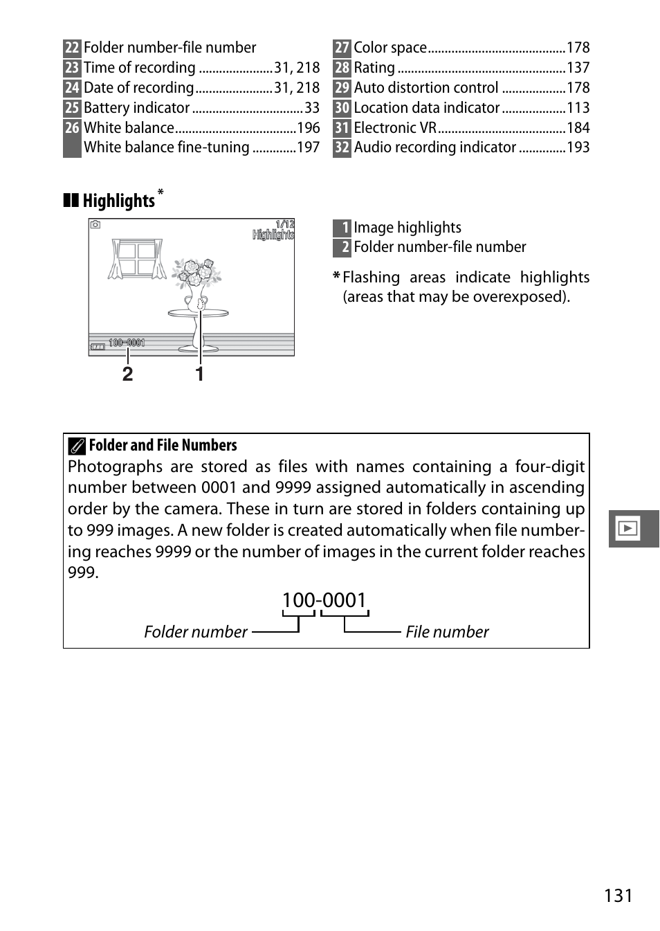 Highlights | Nikon V3 User Manual | Page 155 / 296