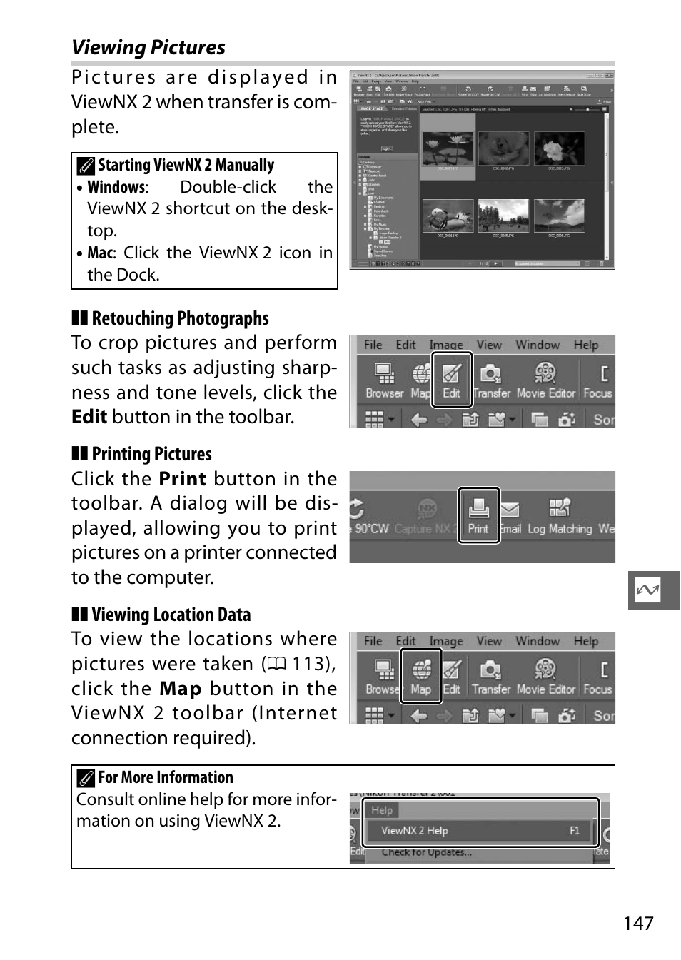 Viewing pictures | Nikon V3 User Manual | Page 171 / 296