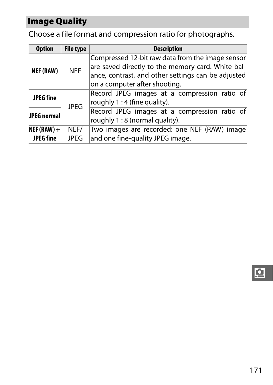 Image quality | Nikon V3 User Manual | Page 195 / 296