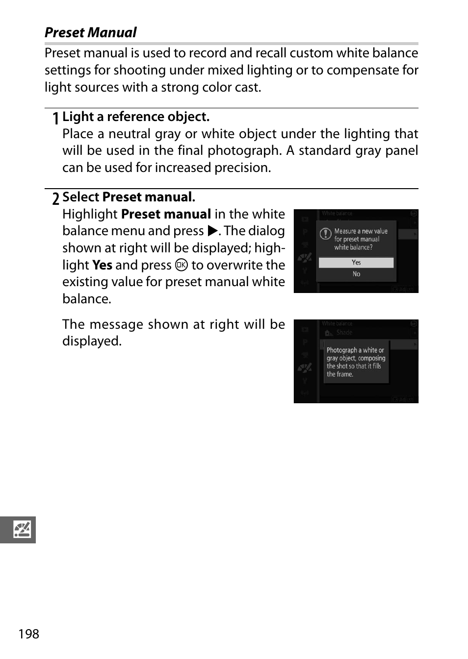 Preset manual | Nikon V3 User Manual | Page 222 / 296