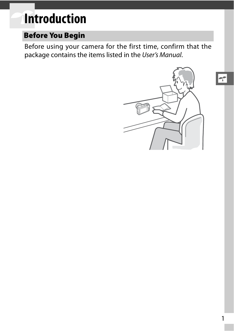 Introduction, Before you begin | Nikon V3 User Manual | Page 25 / 296