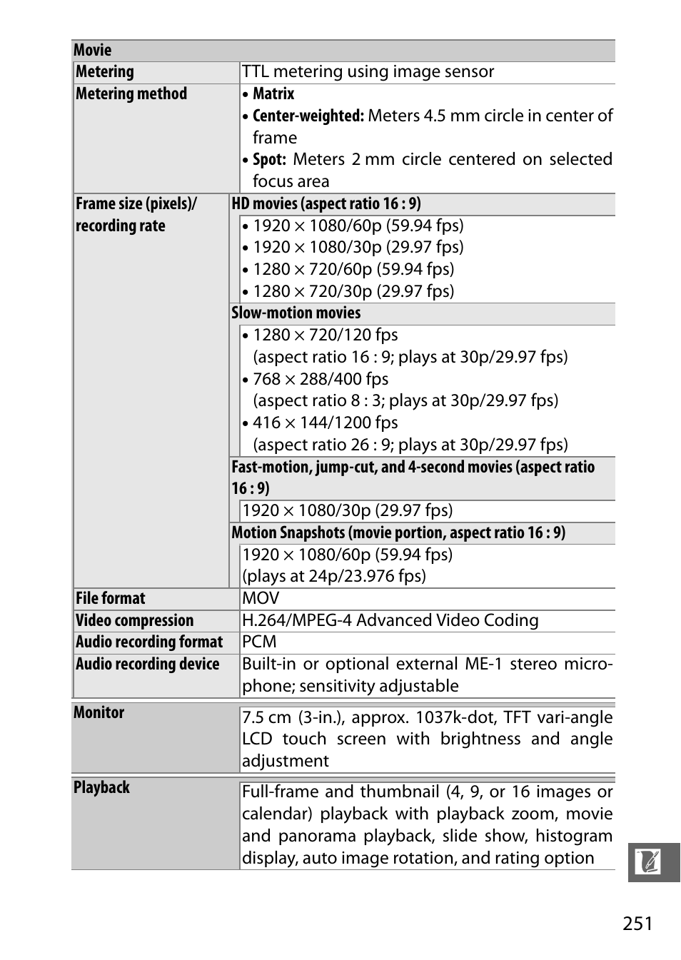 Nikon V3 User Manual | Page 275 / 296