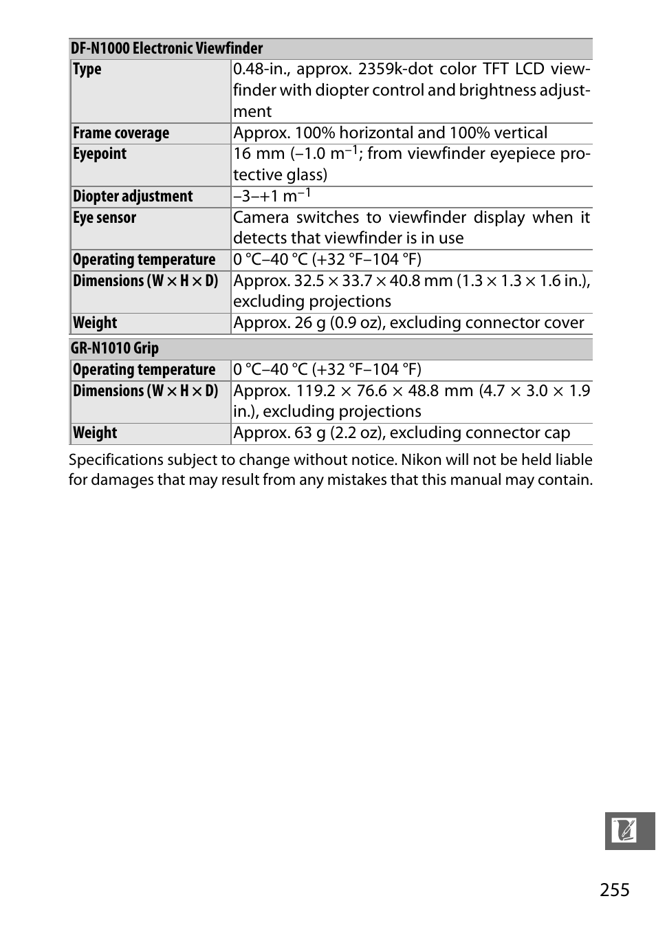 Nikon V3 User Manual | Page 279 / 296