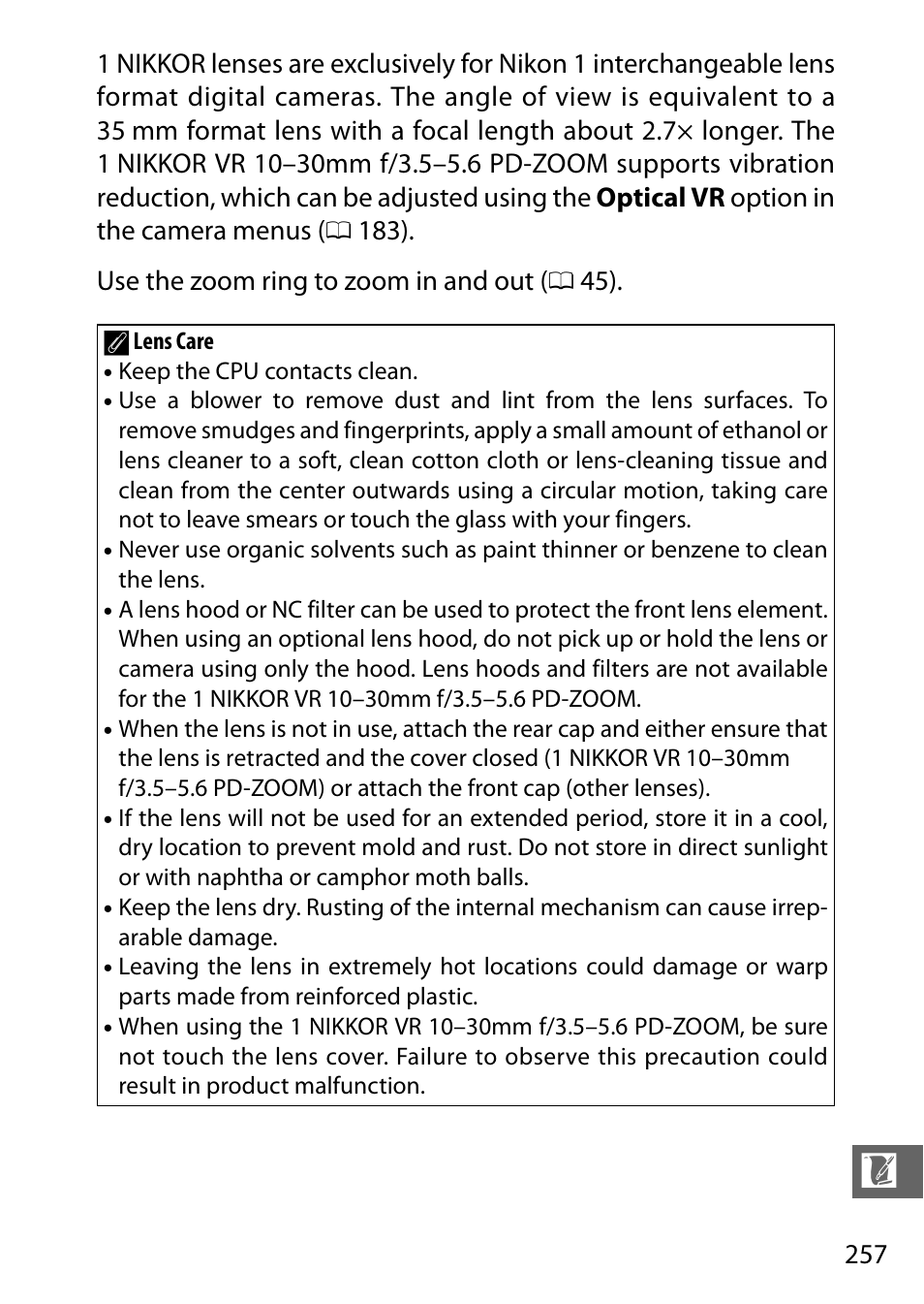 Nikon V3 User Manual | Page 281 / 296