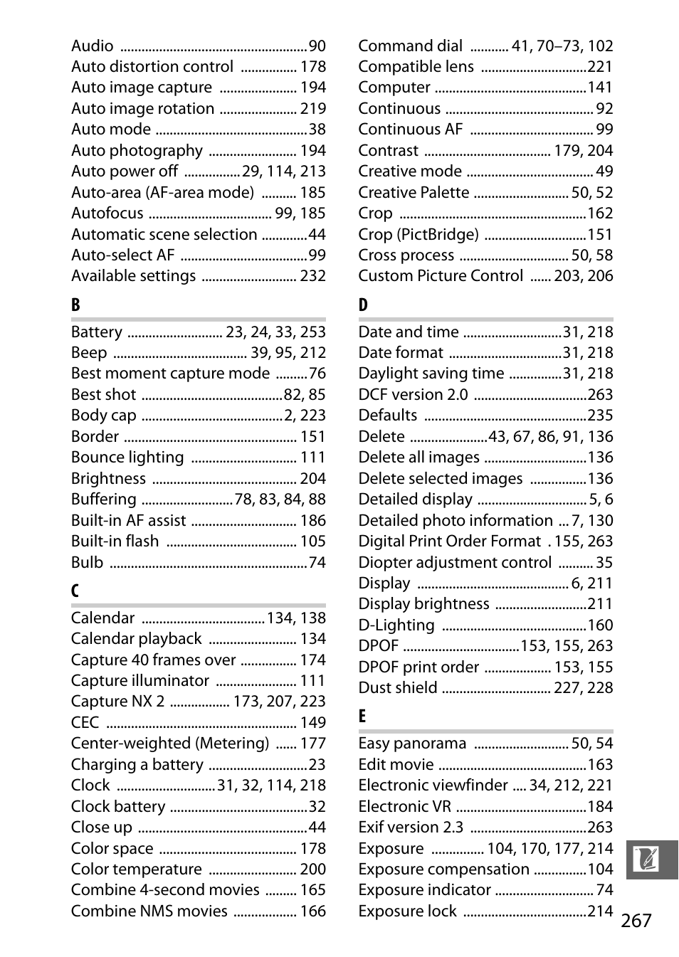 Nikon V3 User Manual | Page 291 / 296