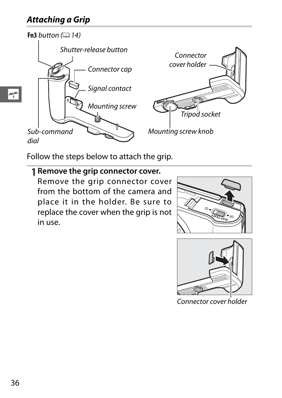 0 36) can also | Nikon V3 User Manual | Page 60 / 296