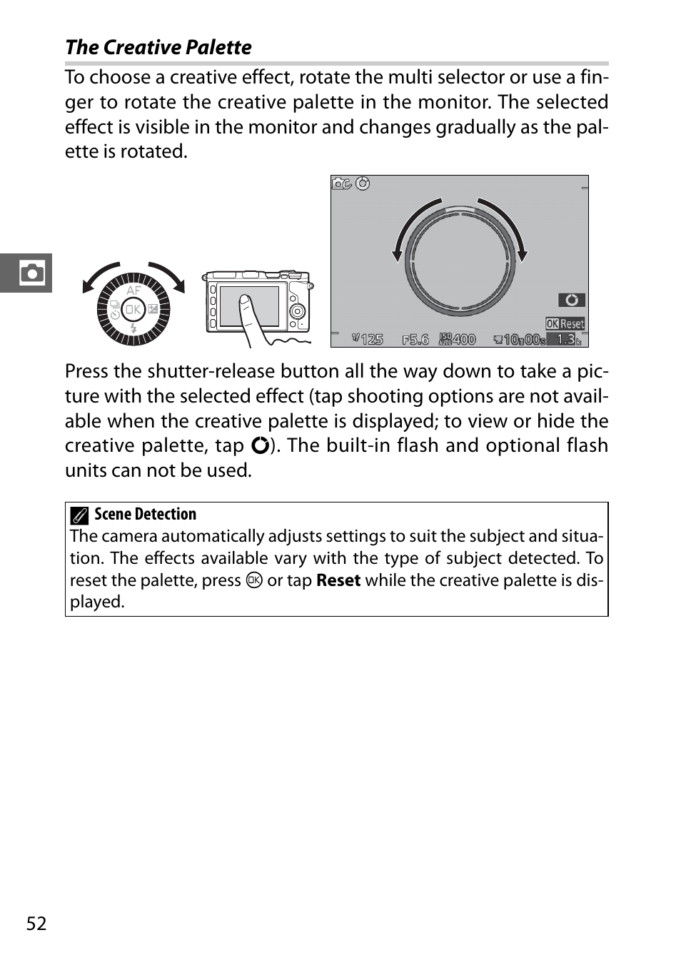 The creative palette | Nikon V3 User Manual | Page 76 / 296