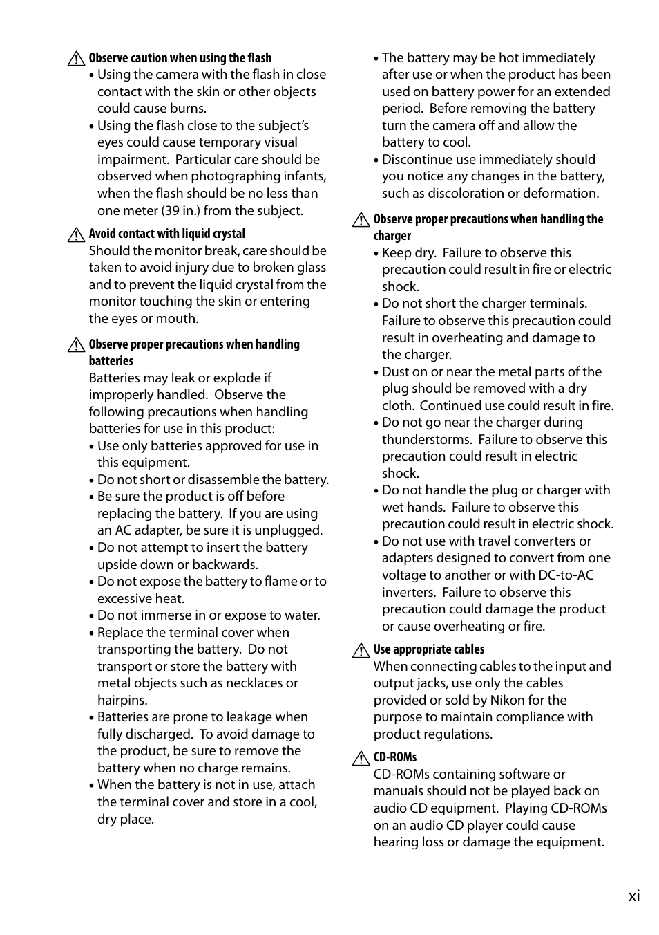Nikon D5200 User Manual | Page 13 / 264