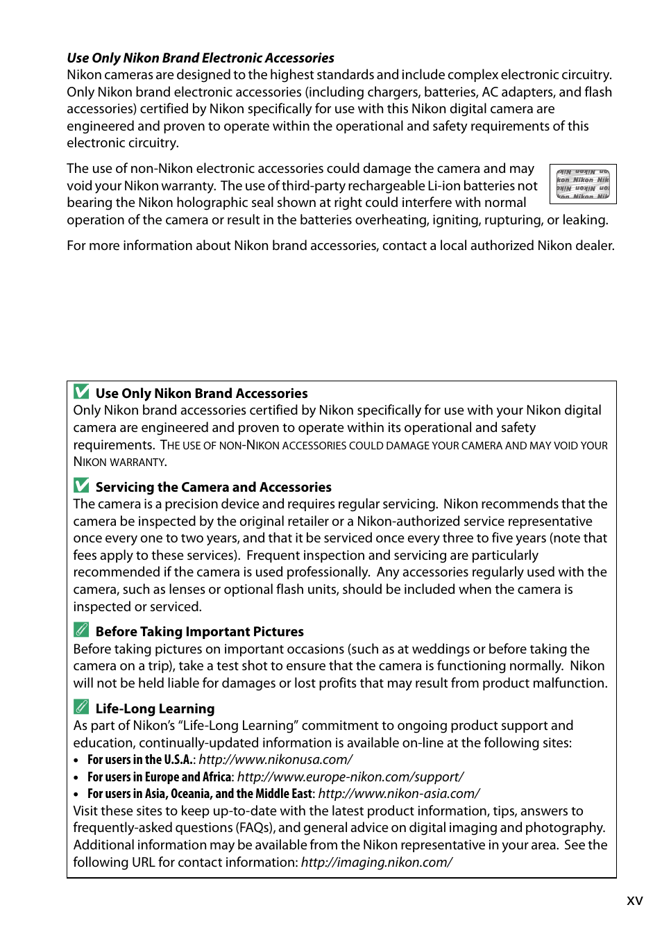 Nikon D5200 User Manual | Page 17 / 264