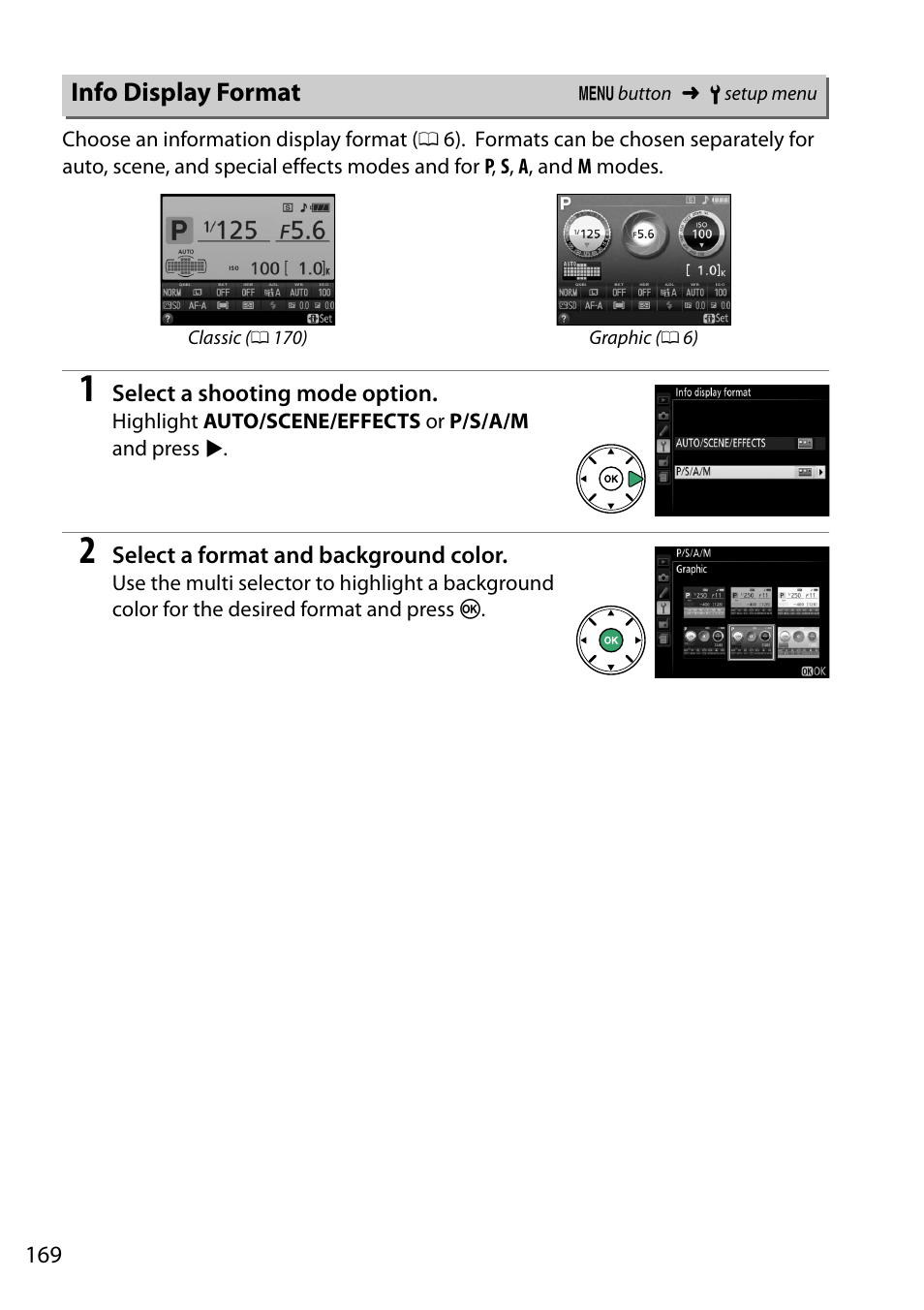 Info display format | Nikon D5200 User Manual | Page 186 / 264