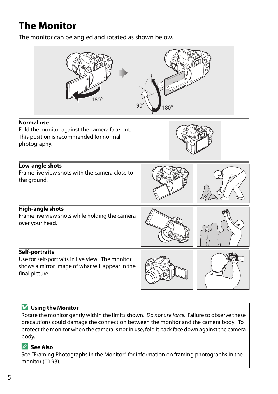 The monitor | Nikon D5200 User Manual | Page 22 / 264