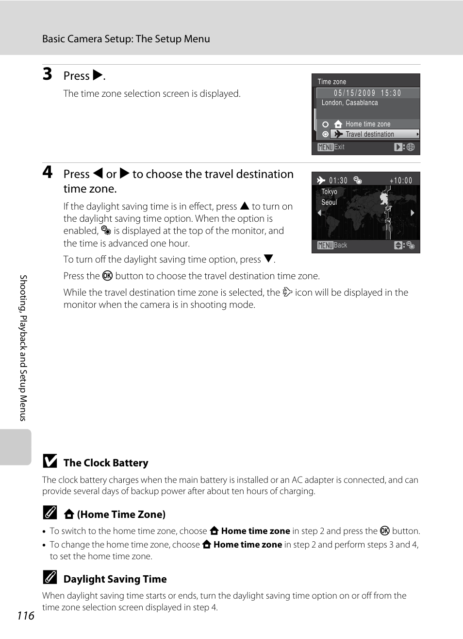 Press k | Nikon S220 - S225 User Manual | Page 128 / 164