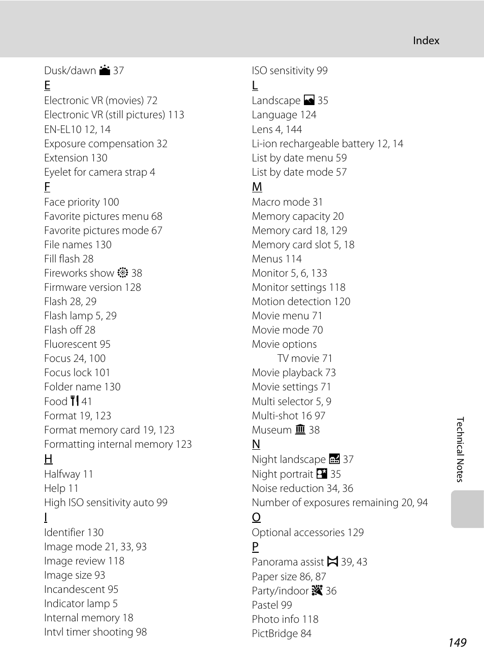 Nikon S220 - S225 User Manual | Page 161 / 164