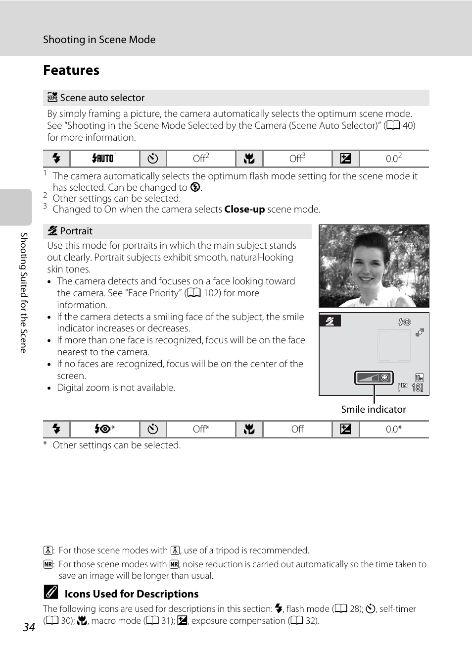 Features | Nikon S220 - S225 User Manual | Page 46 / 164