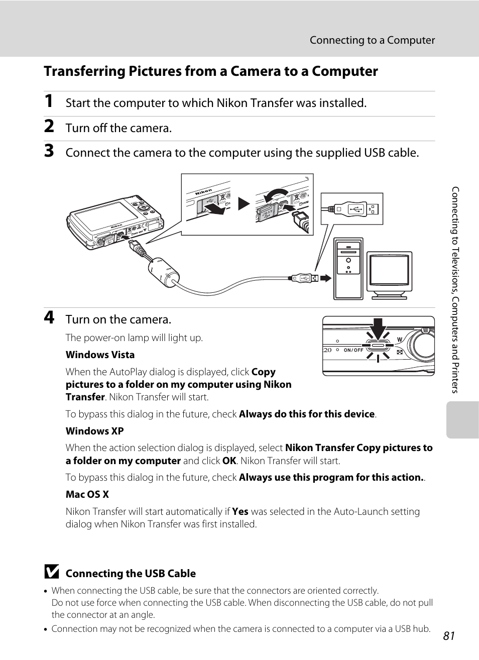 Transferring pictures from a camera to a computer | Nikon S220 - S225 User Manual | Page 93 / 164