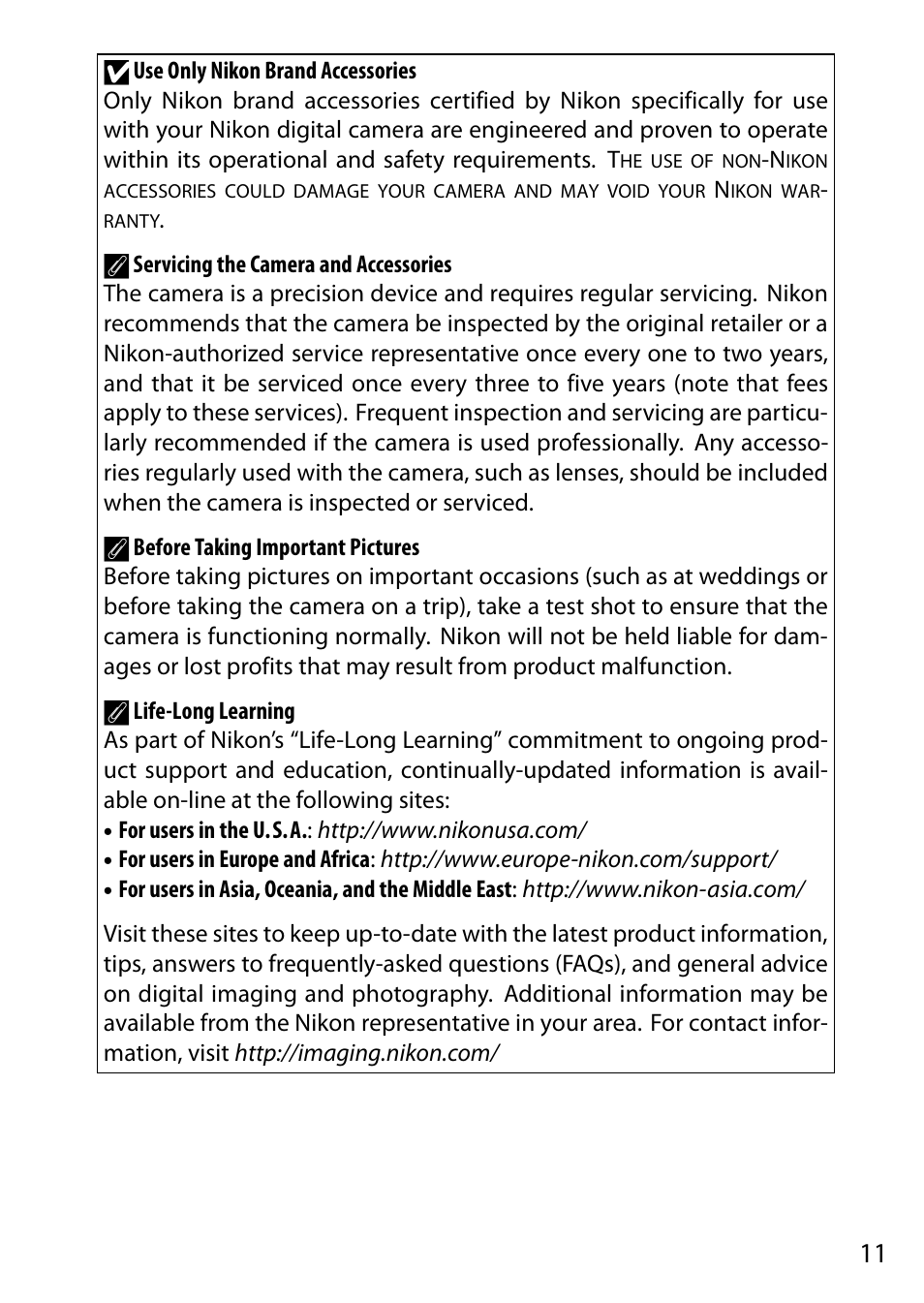 Nikon J2 User Manual | Page 13 / 96
