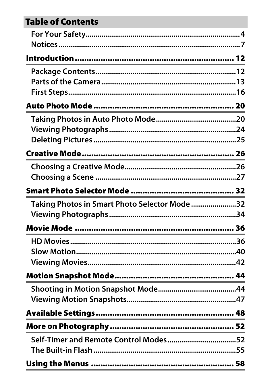 Nikon J2 User Manual | Page 2 / 96