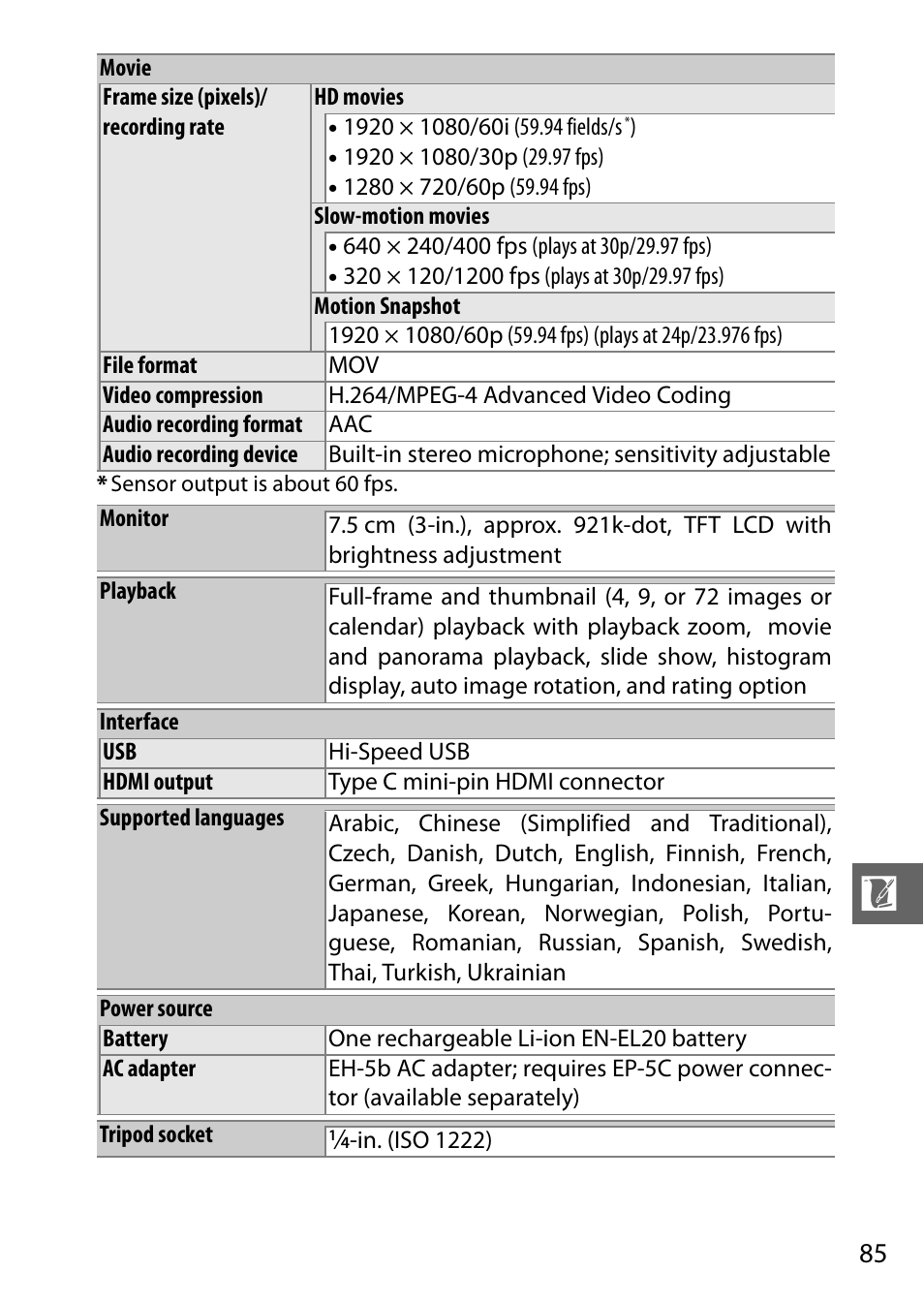 Nikon J2 User Manual | Page 87 / 96