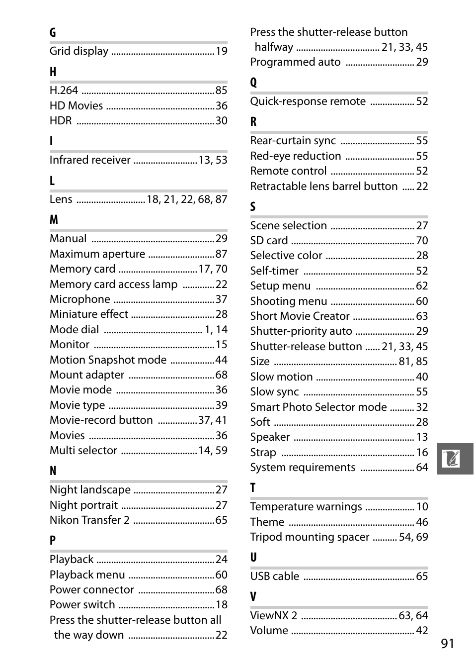 Nikon J2 User Manual | Page 93 / 96