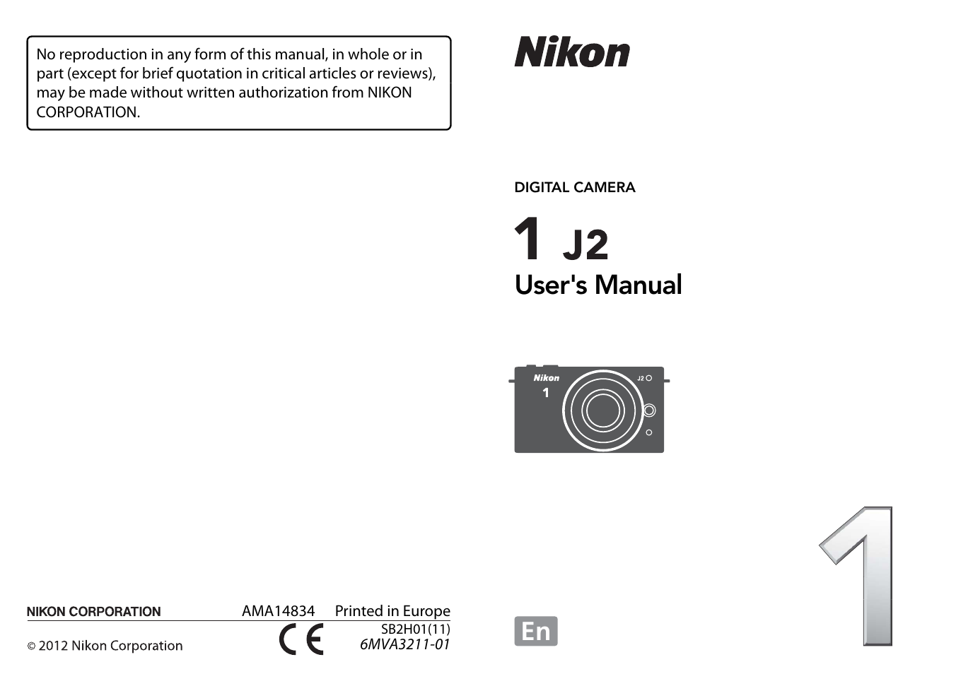 User's manual | Nikon J2 User Manual | Page 96 / 96