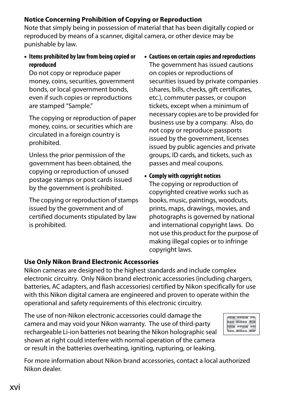 Nikon Df User Manual | Page 18 / 396