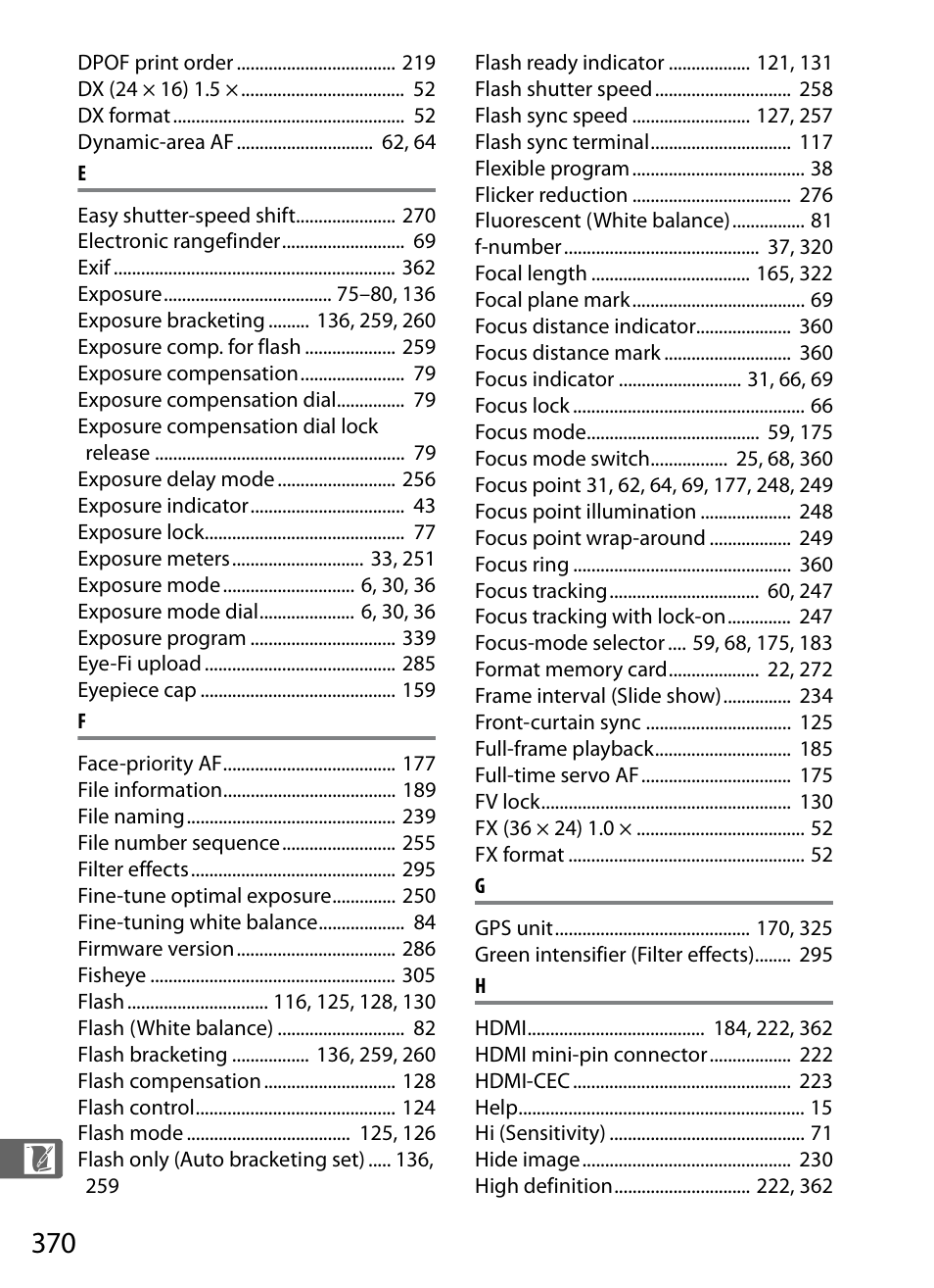 Nikon Df User Manual | Page 390 / 396