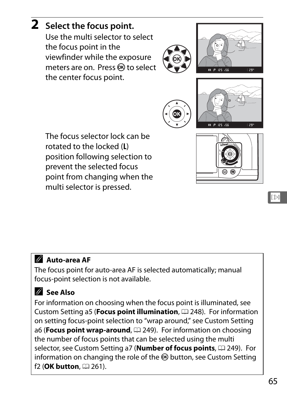 0 65), a | Nikon Df User Manual | Page 85 / 396